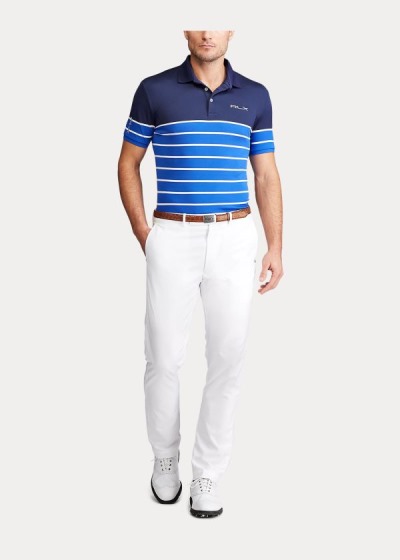 Ralph Lauren Custom Slim Tech Piqué Polo Herre Danmark (DCXNR9801)